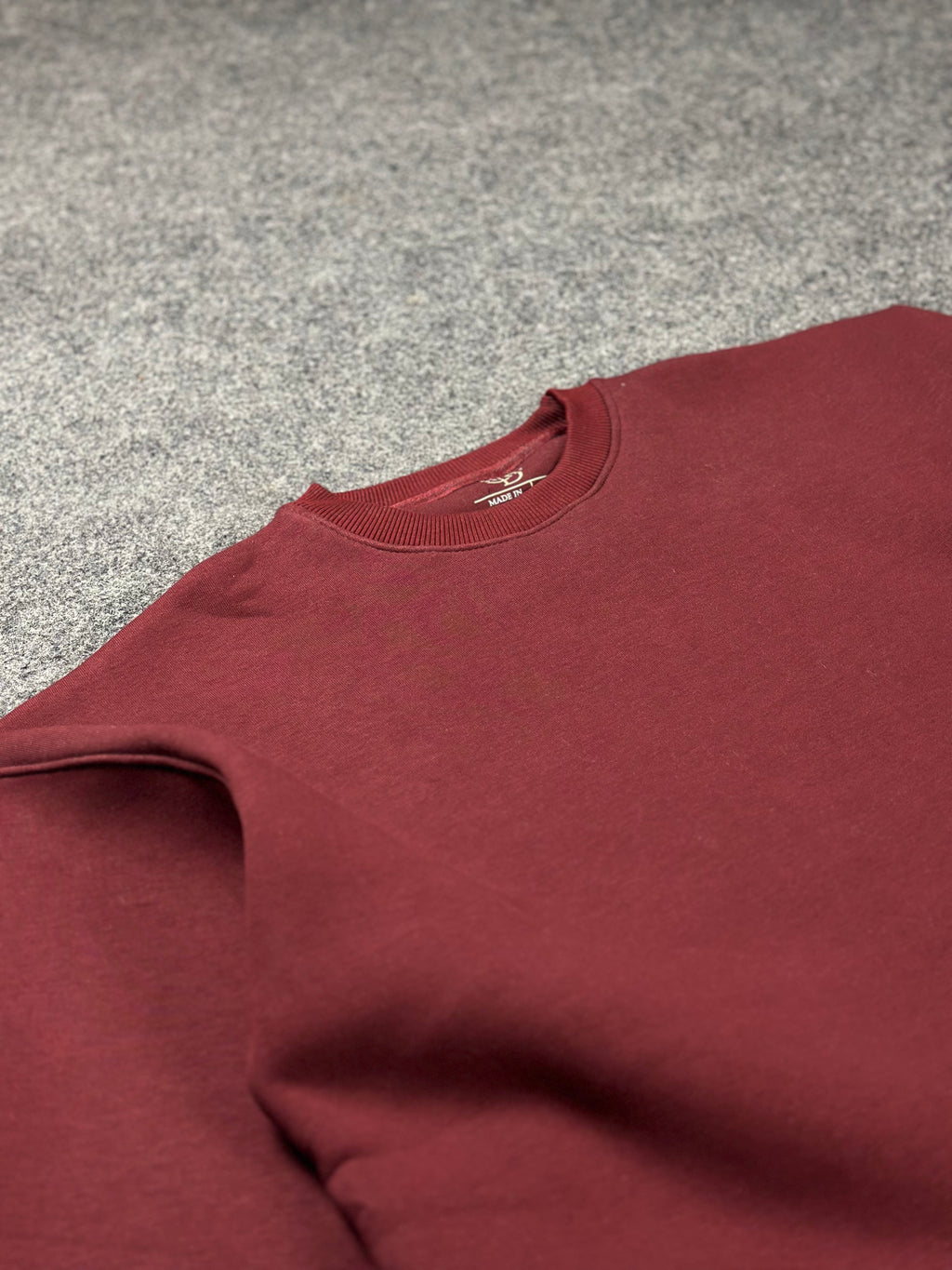Crew-Neck Burgundy