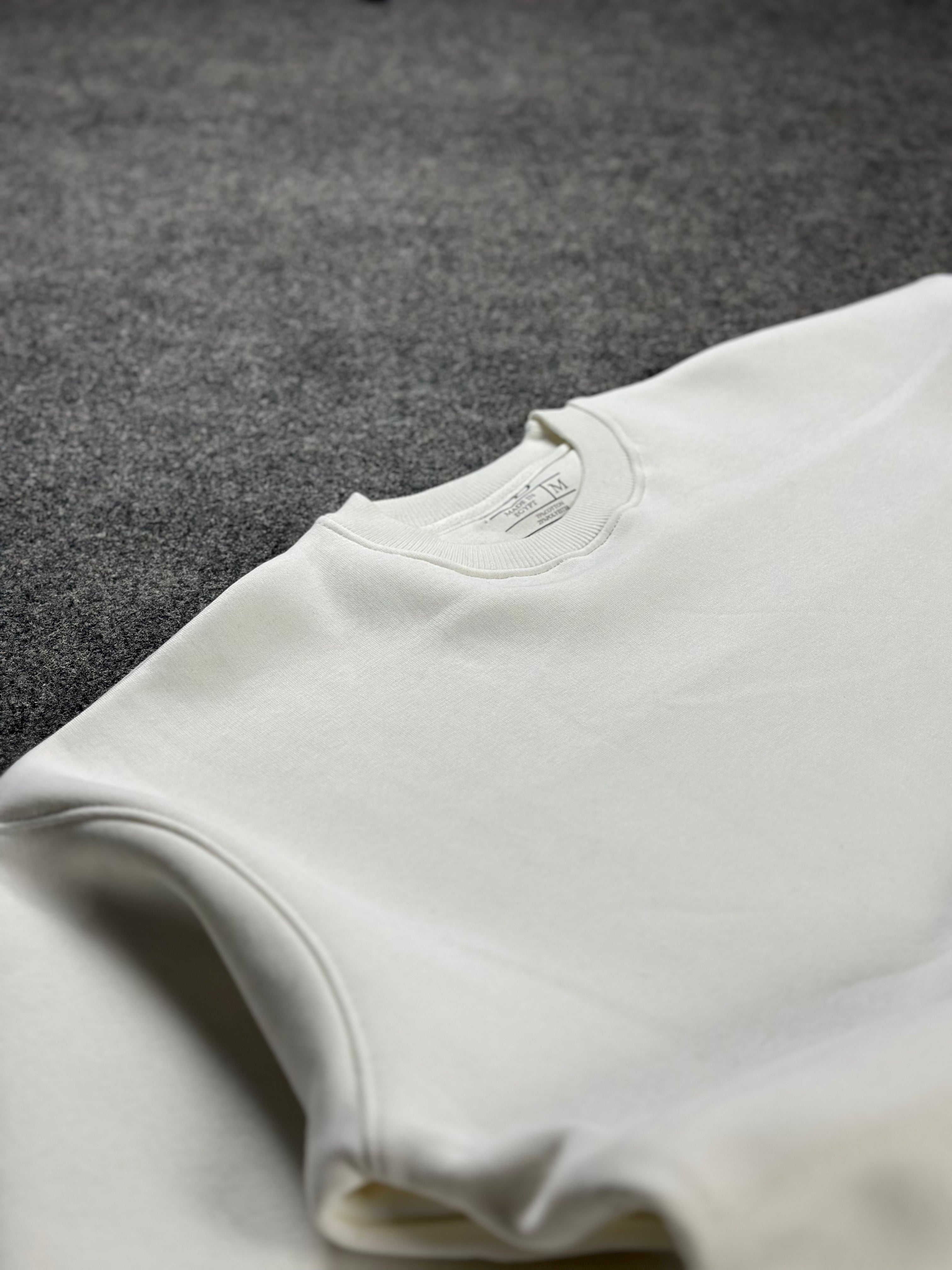 Crew-Neck White