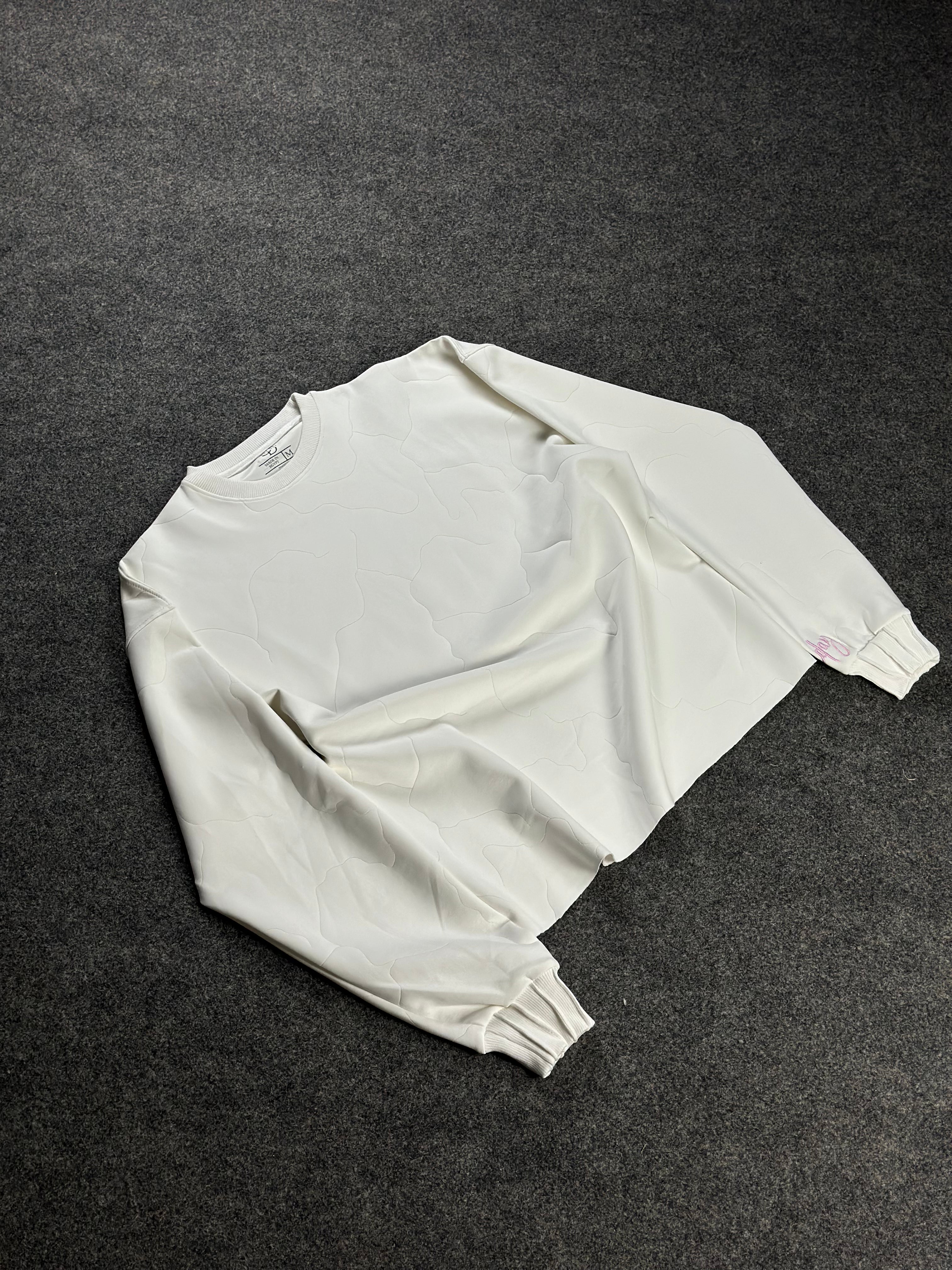 Crew-Neck White-Laser