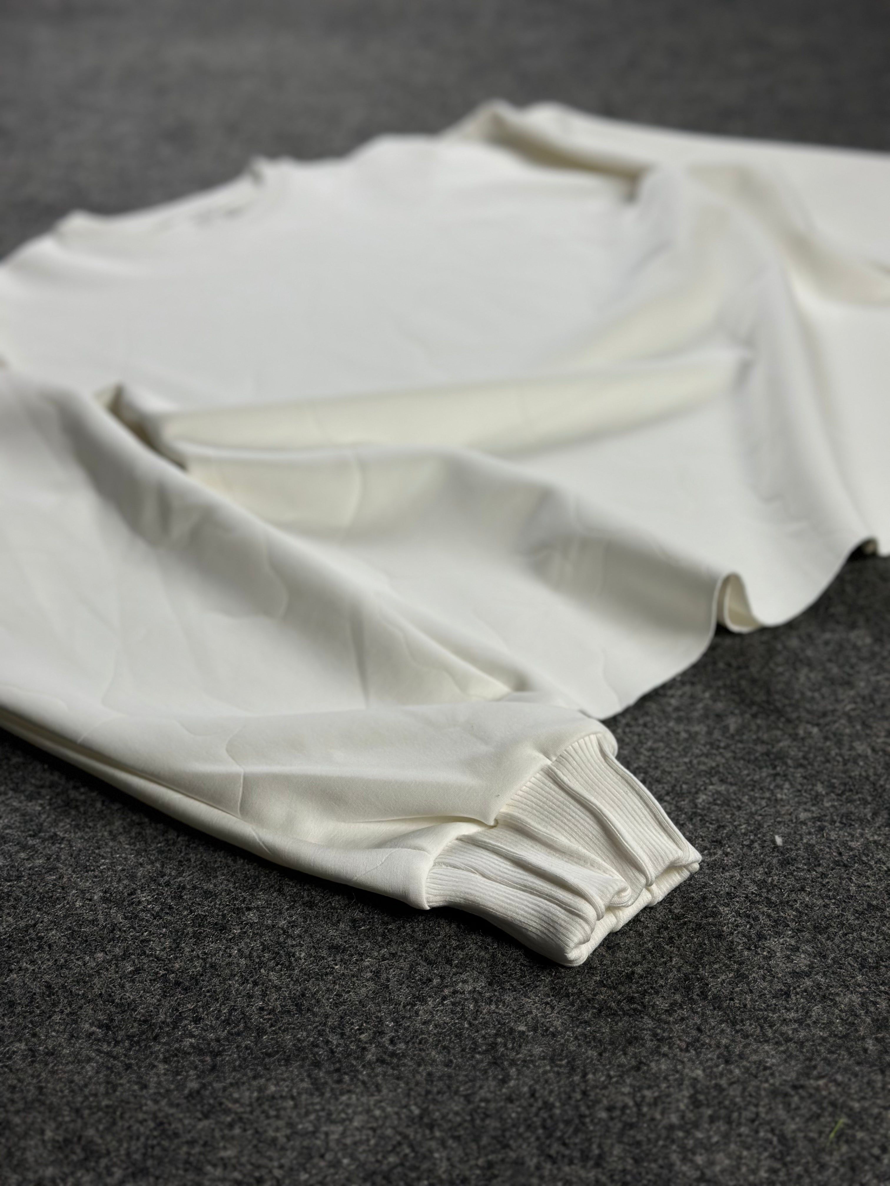 Crew-Neck White-Laser