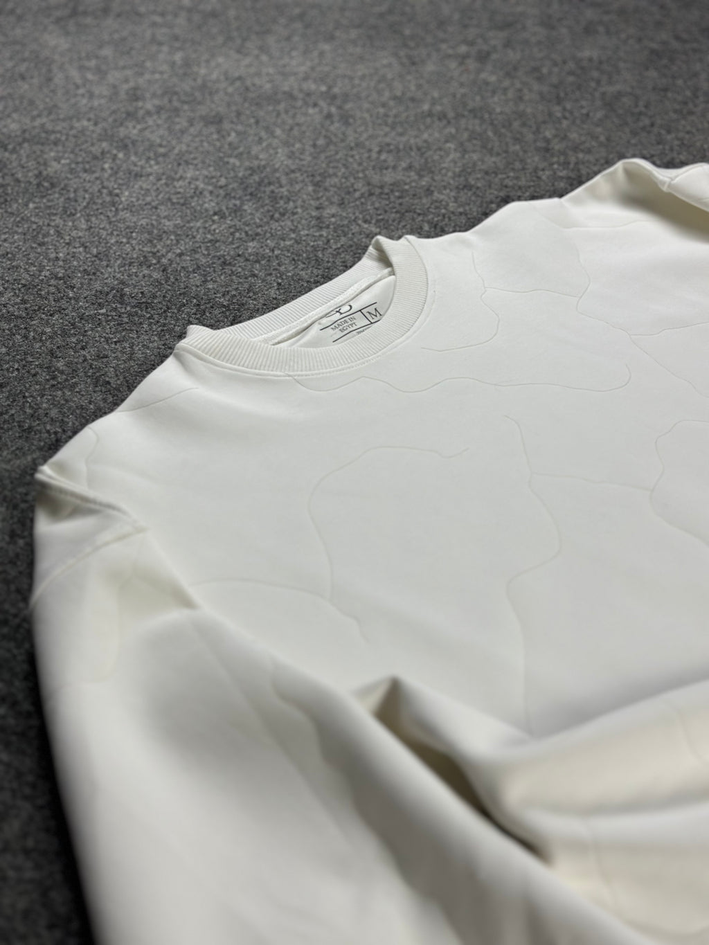 Crew-Neck White-Laser