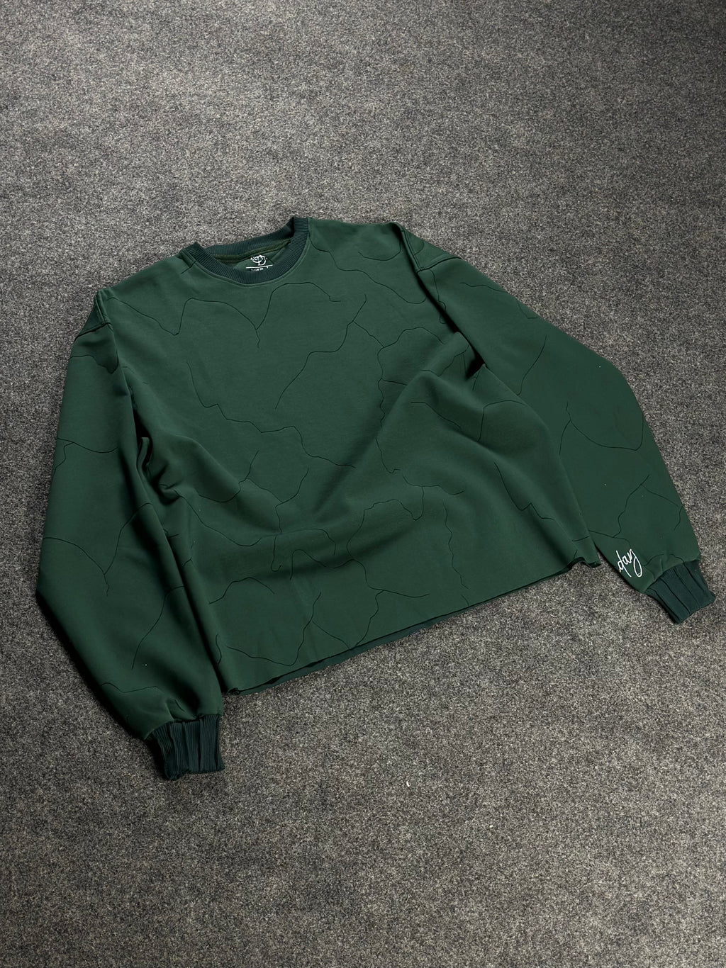 Crew-Neck DarkGreen-Laser