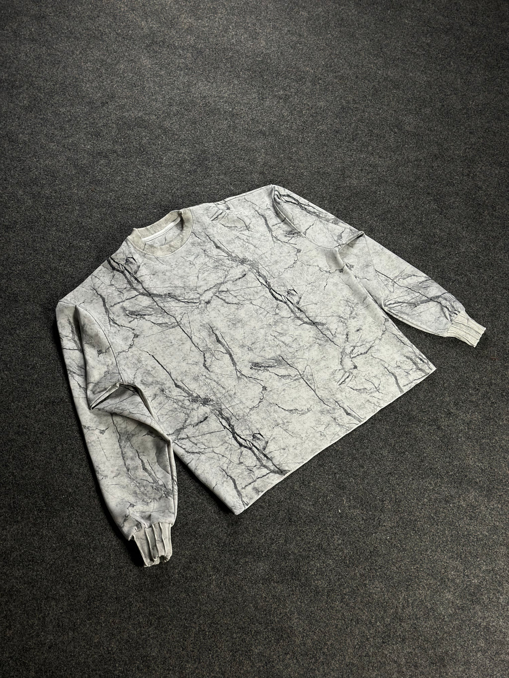 Crew-Neck Ash-Marble
