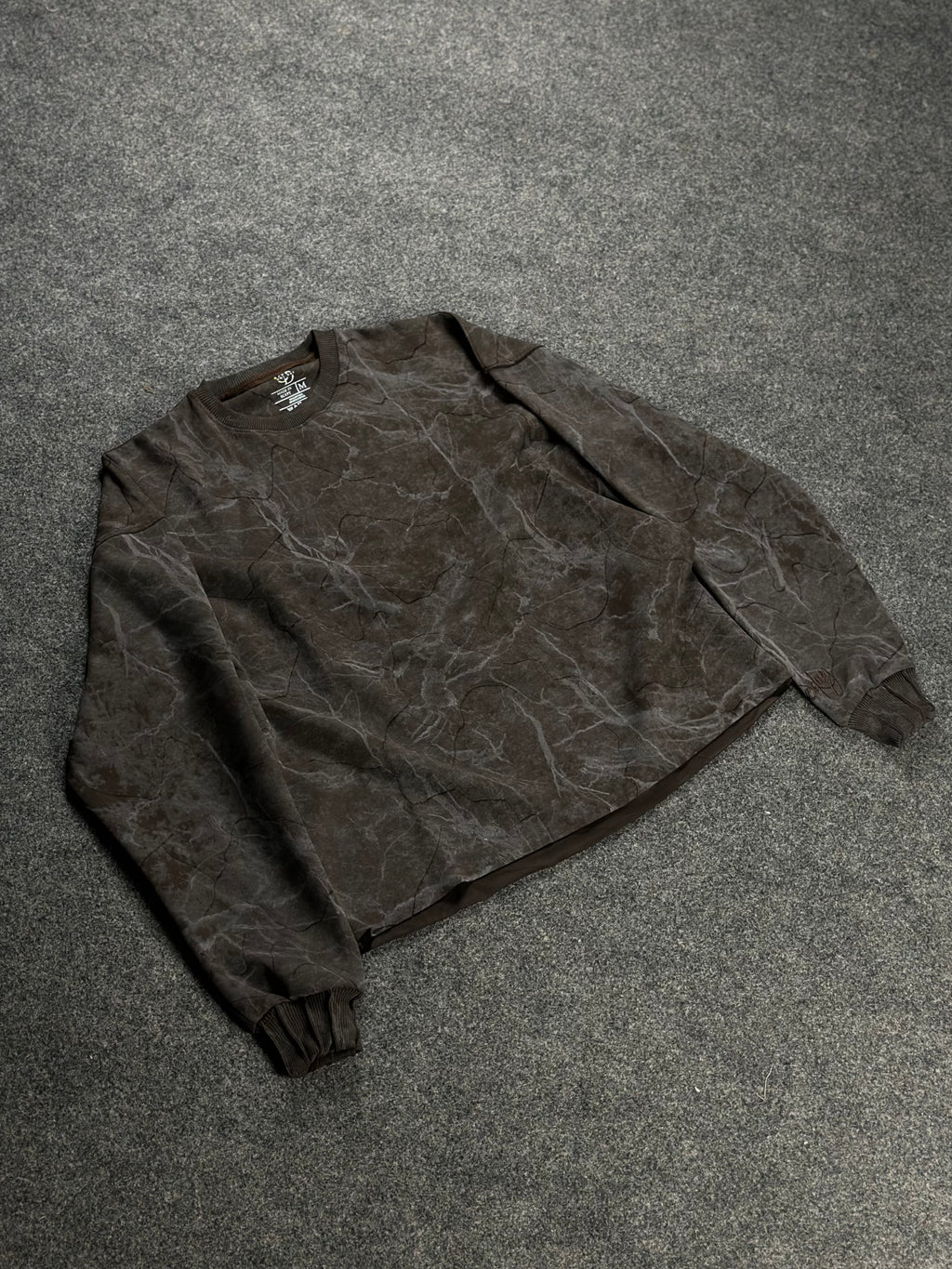 Crew-Neck Cocoa-Marble
